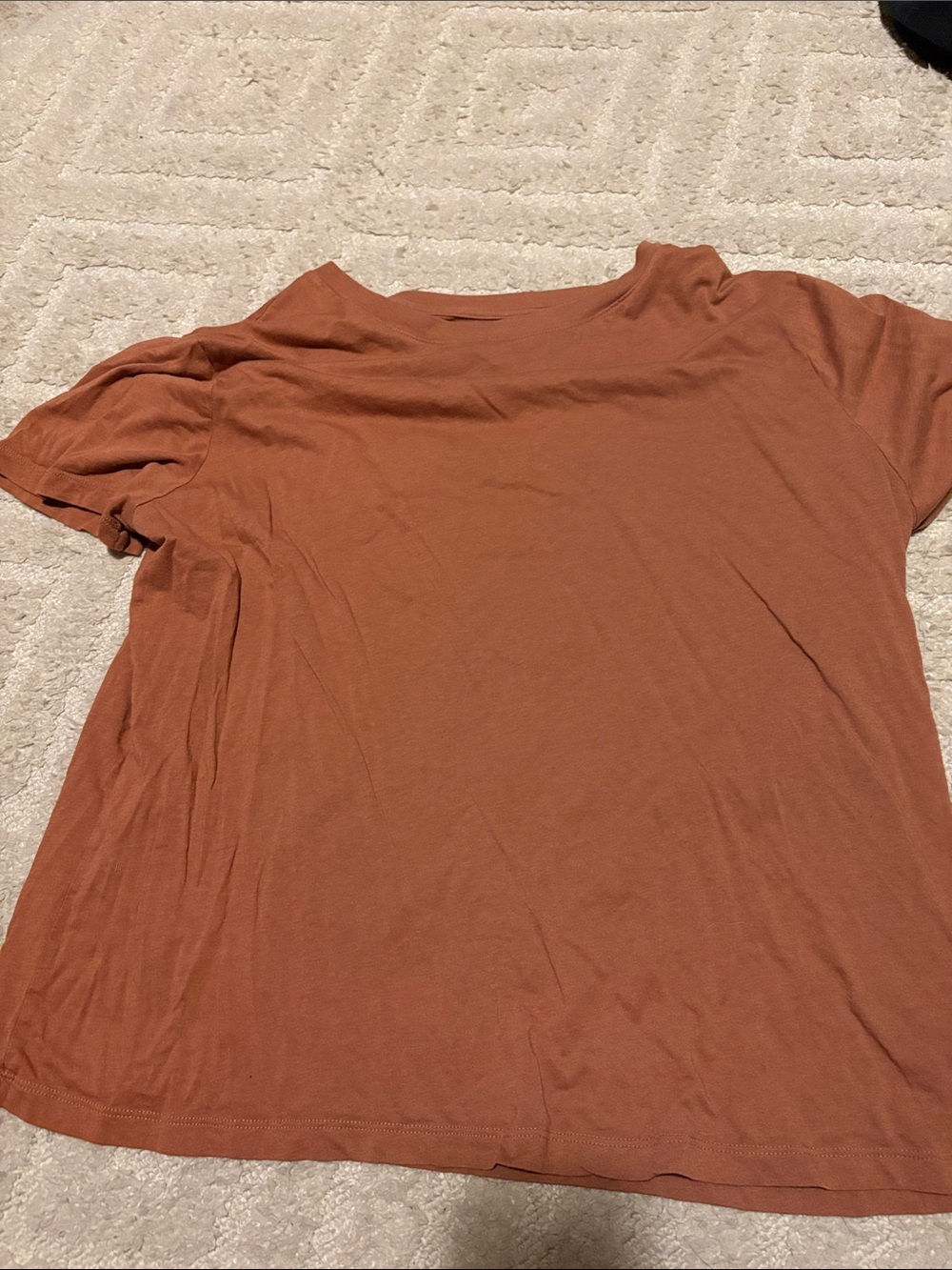a new day Short Sleeve Top in Rust Orange